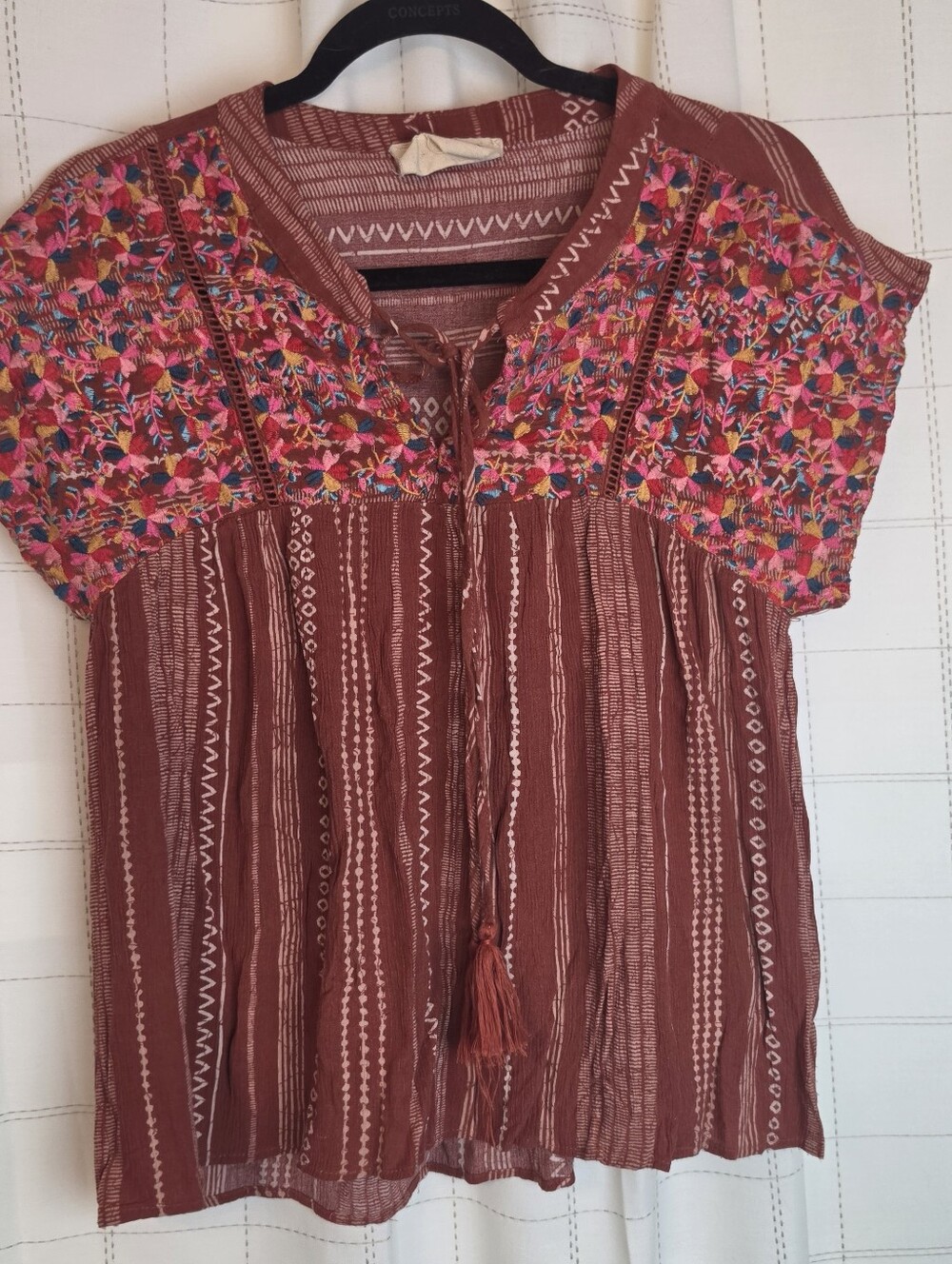 Savanna Jane Printed Boho Blouse